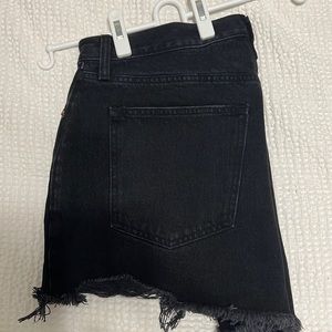 Abercrombie and fitch black high waisted shorts